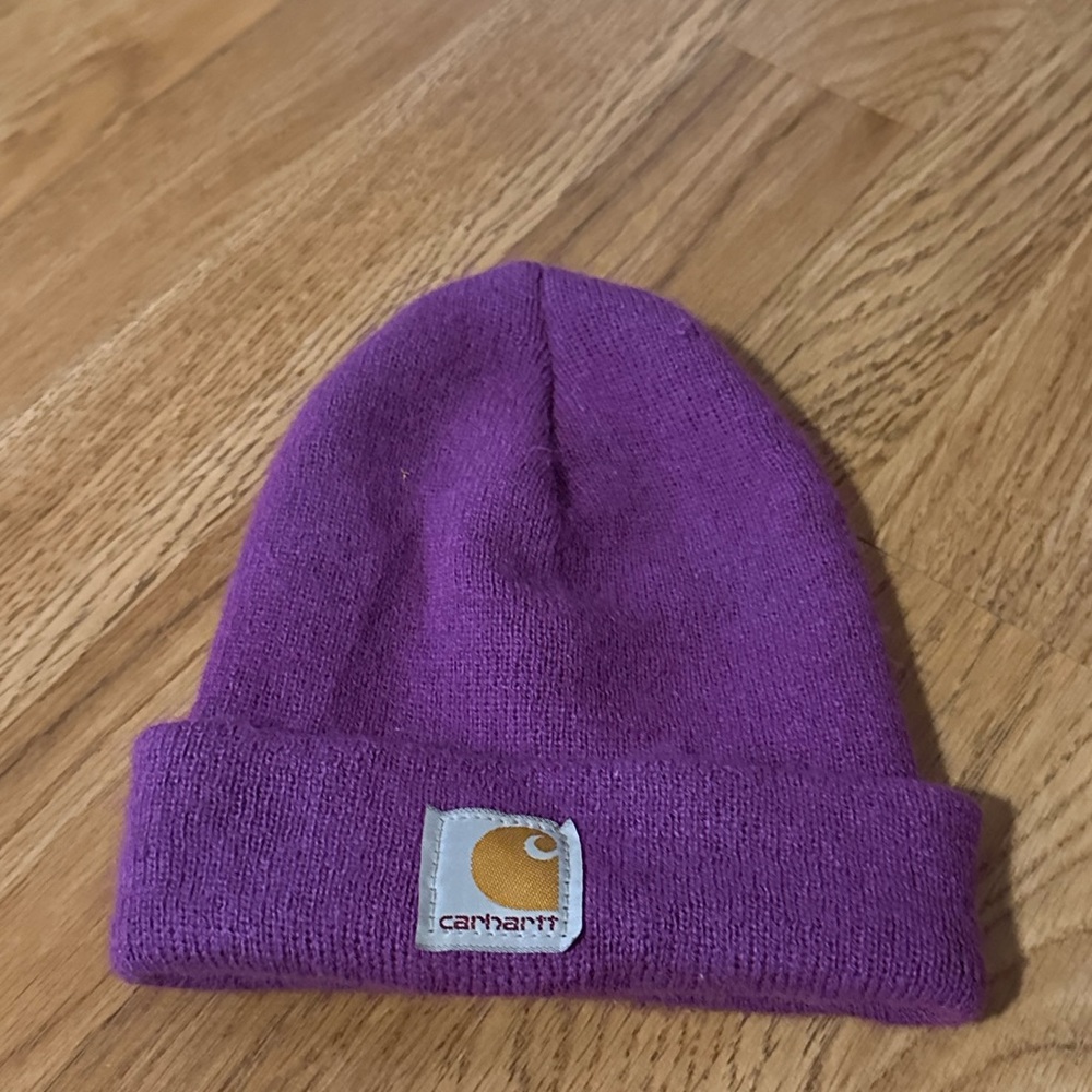 Kids, purple Carhartt beanie